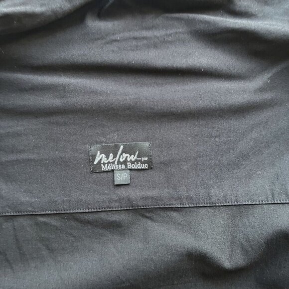 MELOW BY MELISSA BOLDUC ISABEAU HIGH NECK TIE WAIST JACKET IN BLACK - S - Picture 9 of 13